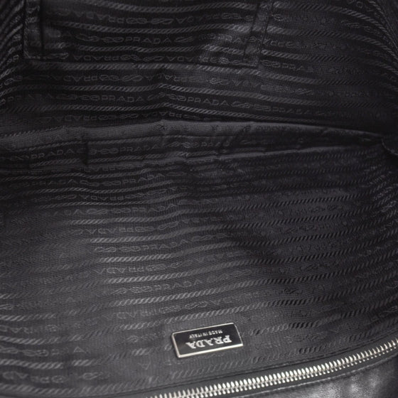 Vernice Oversized Folders Clutch Black