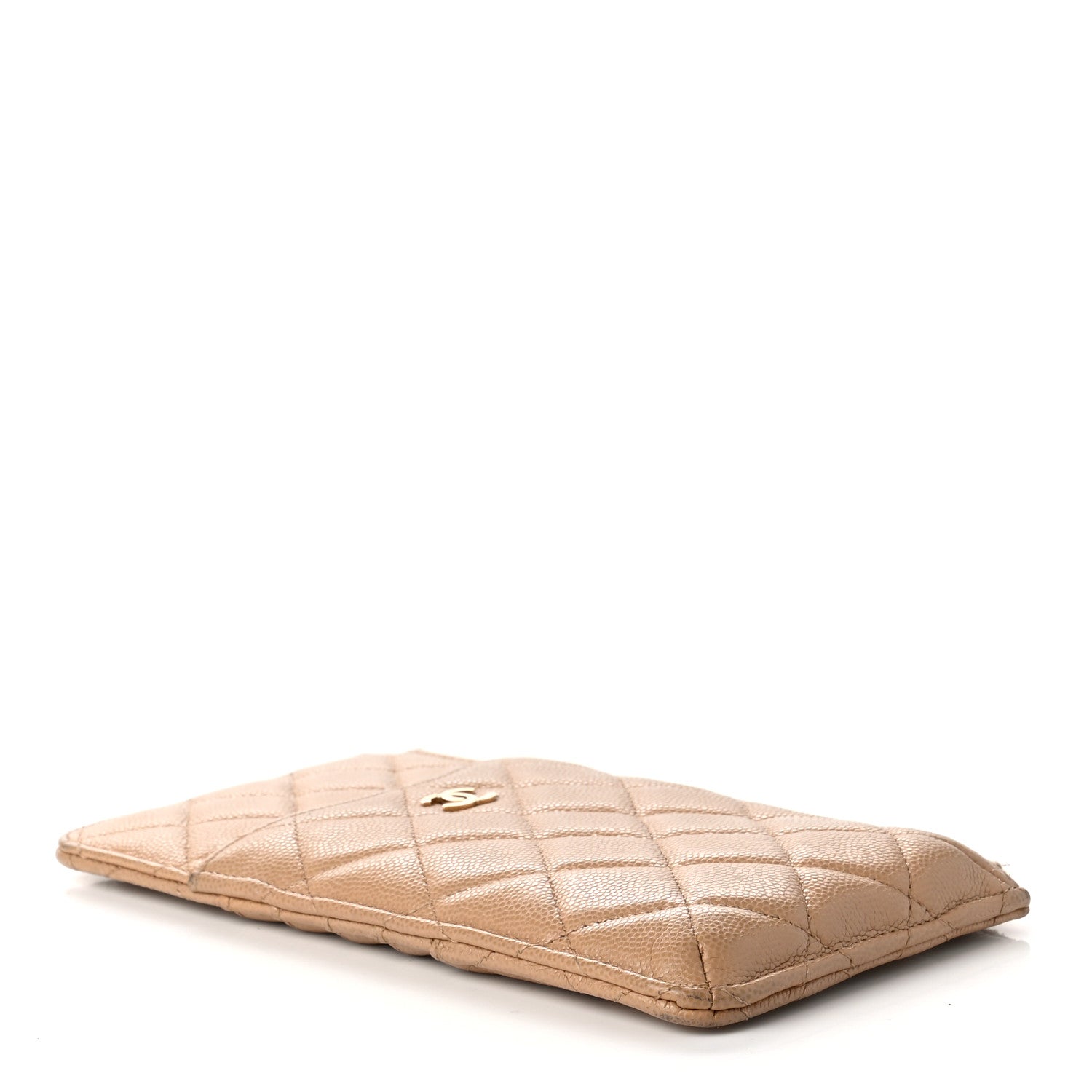 Chanel Caviar Quilted Classic iPhone Pouch Beige 4 of 7
