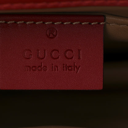 Gucci Nappa Pearl Studded Mini Queen Margaret Broadway Shoulder Bag Hibiscus Red 6 of 10