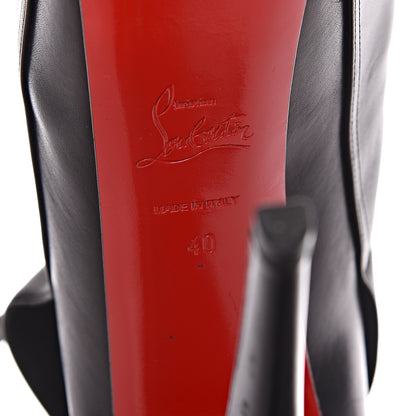 Christian Louboutin Shiny Calfskin Equestria 160 Platform Ankle Boots 40 Black 8 of 8
