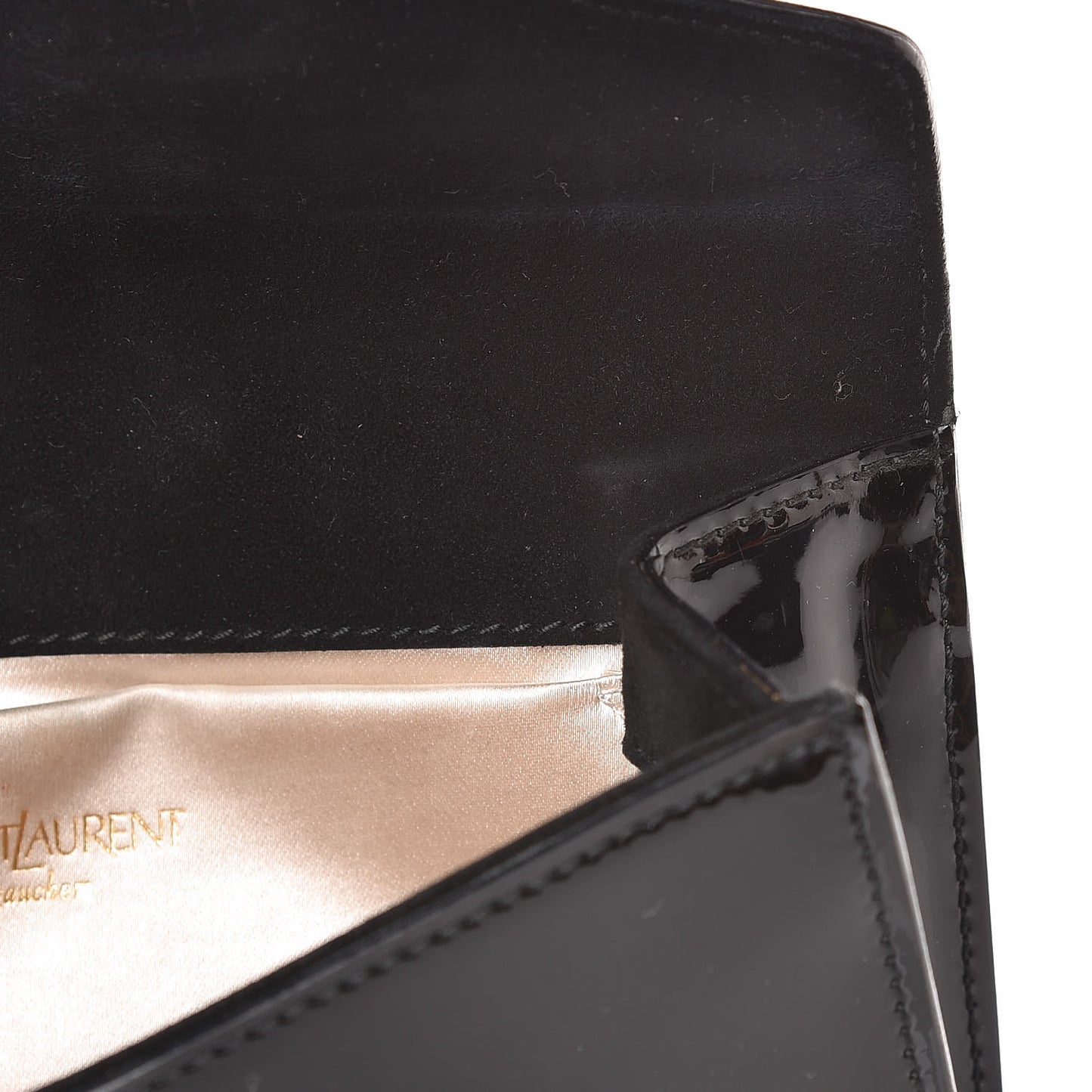 Patent Y-Mail Clutch Black