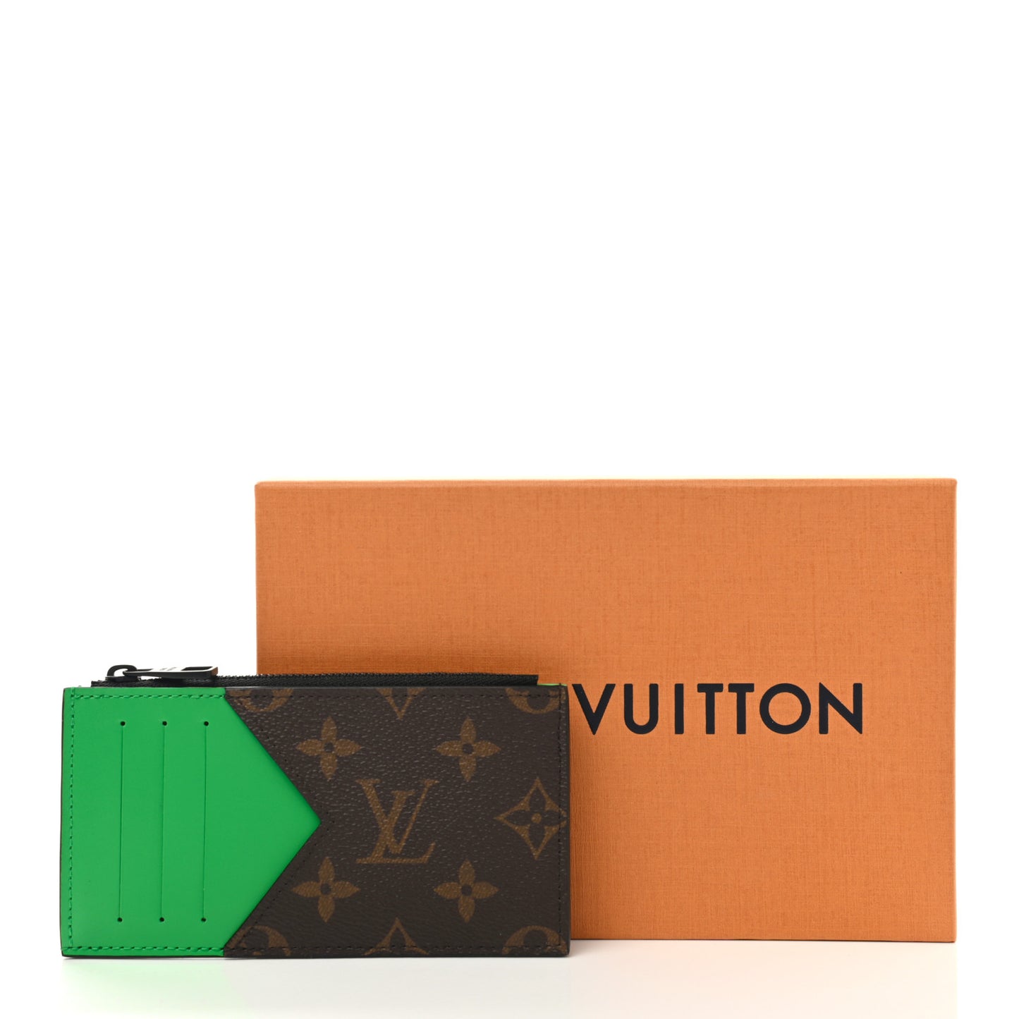 Monogram Taiga Coin Card Holder Green