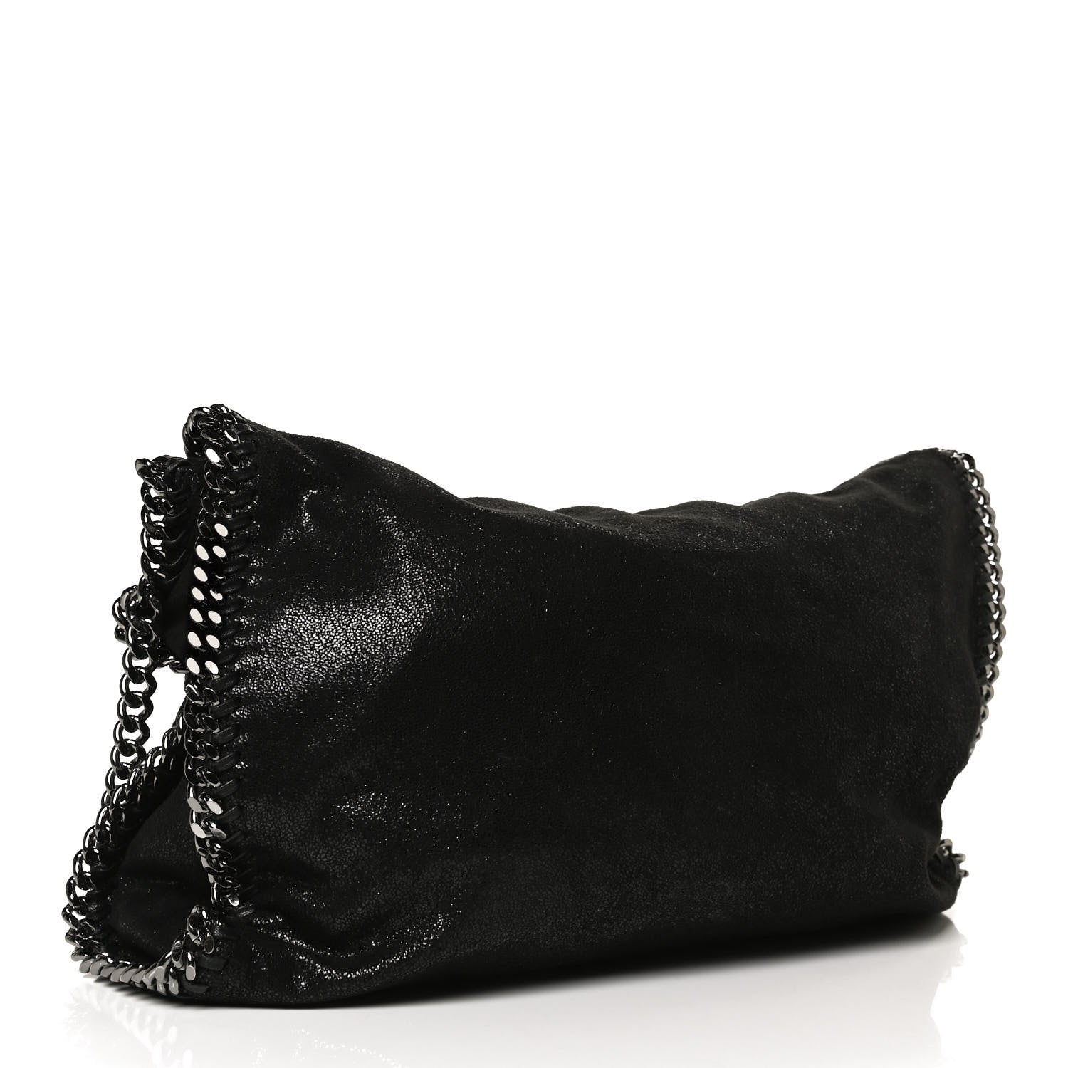Stella McCartney Shaggy Deer Falabella Fold Over Tote Black 2 of 11