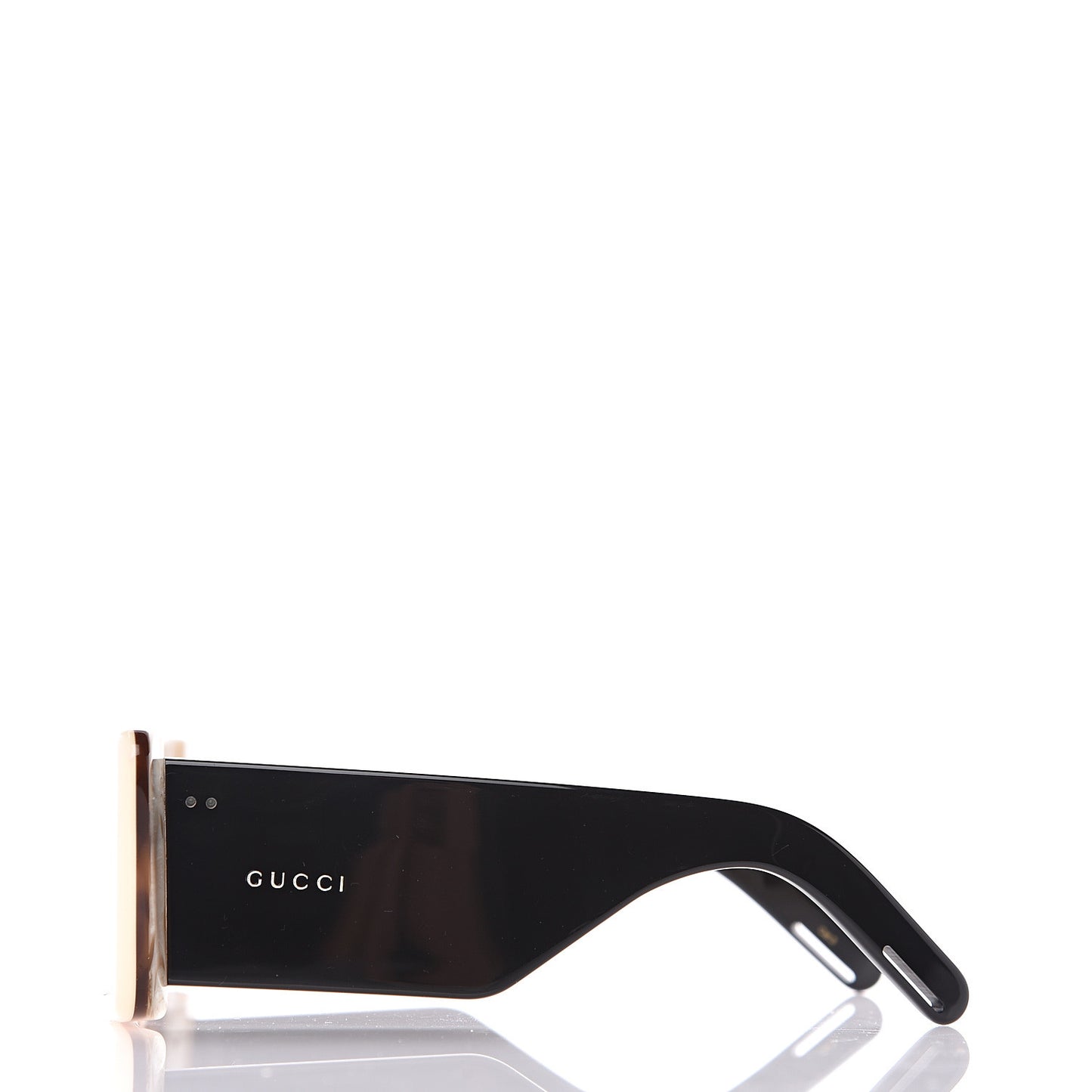 Acetate Rectangular Flap GG0543S Sunglasses White Black