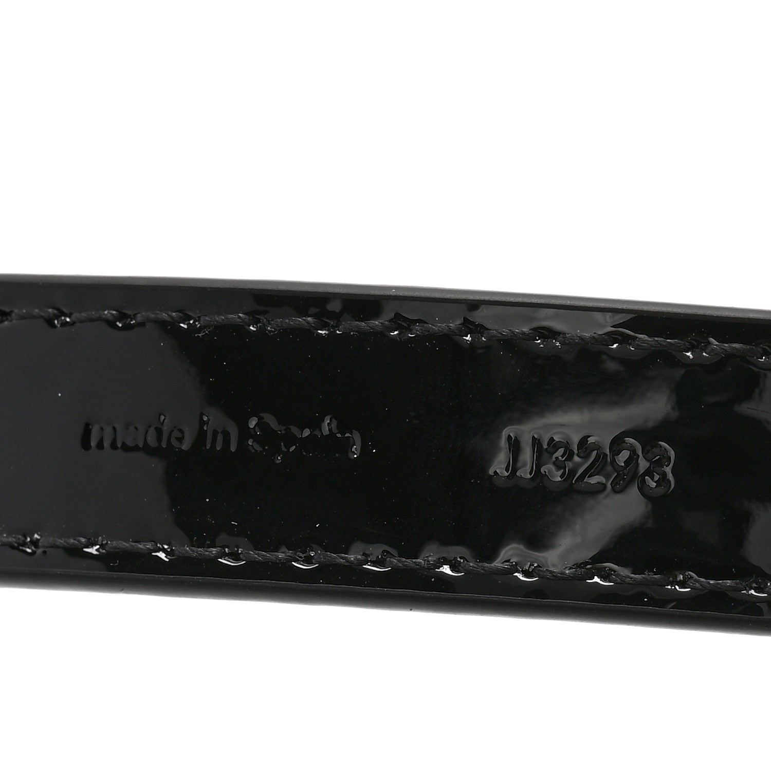 Louis Vuitton Patent Grosgrain Crystal 15mm LV Gram Belt 90 36 Black 6 of 7