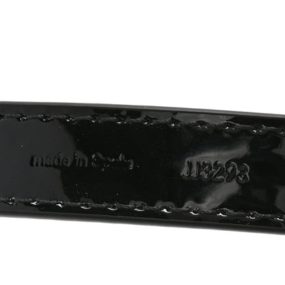 Louis Vuitton Patent Grosgrain Crystal 15mm LV Gram Belt 90 36 Black 6 of 7