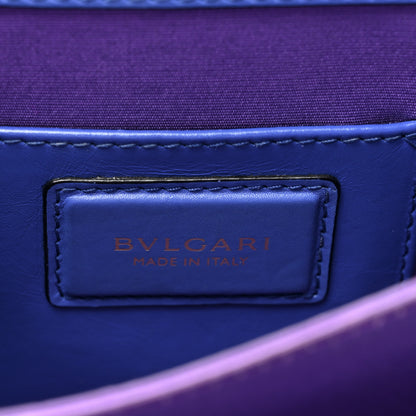 Bulgari Calfskin Serpenti Forever Top Handle Blue 8 of 17