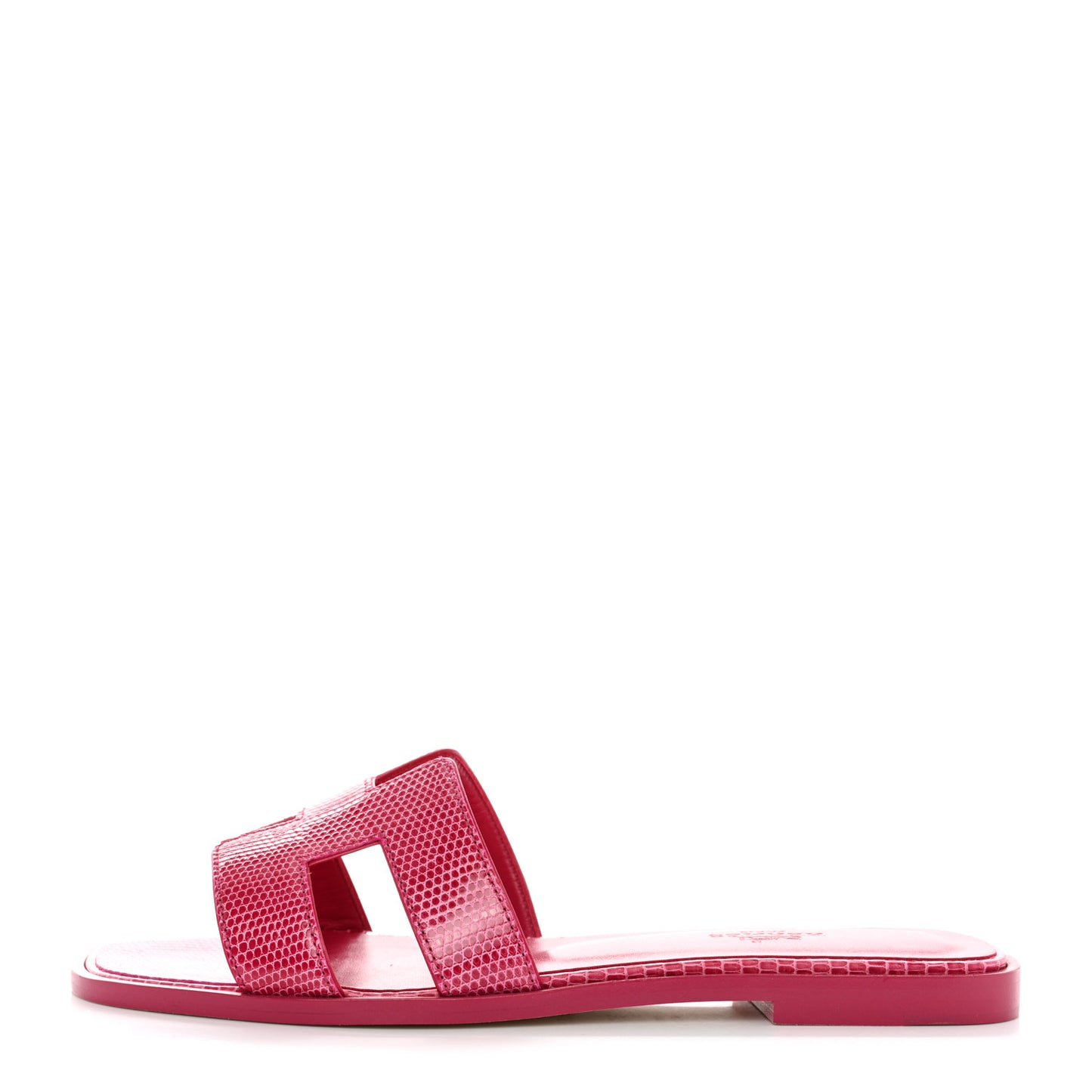 Lizard Oran Sandals 37.5 Fuchsia