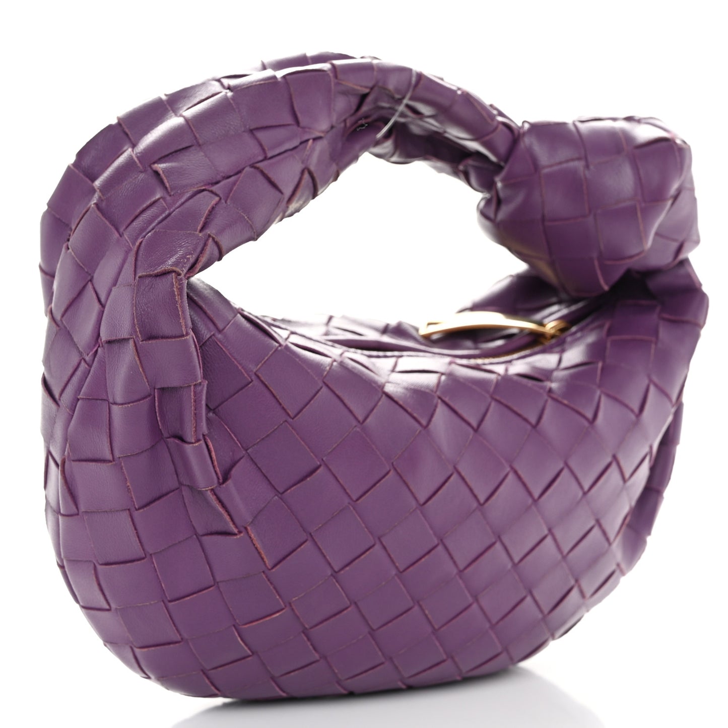 Nappa Intrecciato Mini Jodie Eggplant