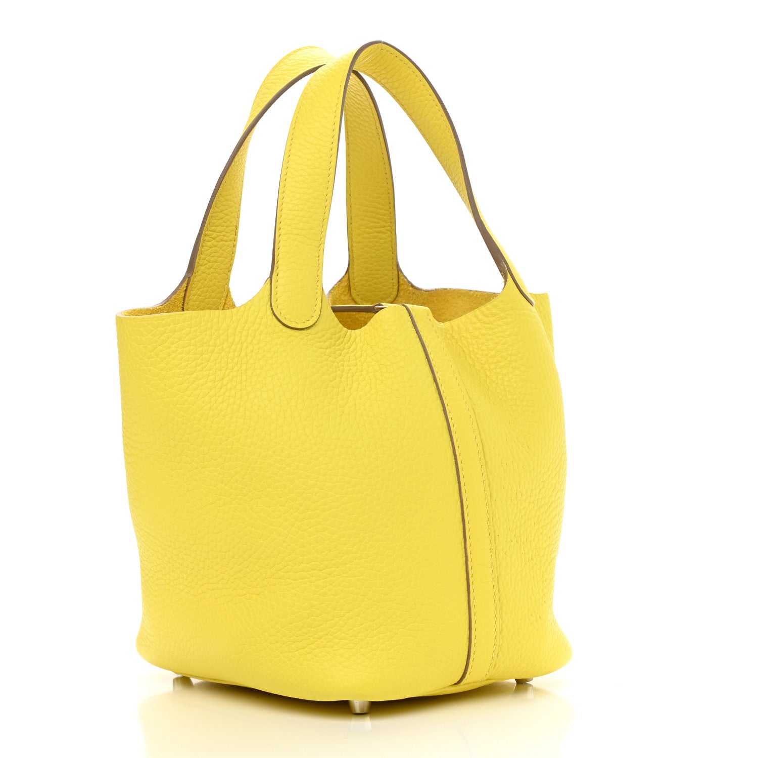 Hermes Taurillon Clemence Picotin Lock 18 PM Lime 3 of 12