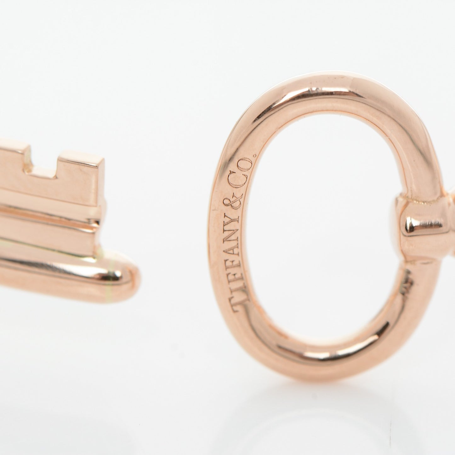 18K Rose Gold Keys Wire Bracelet