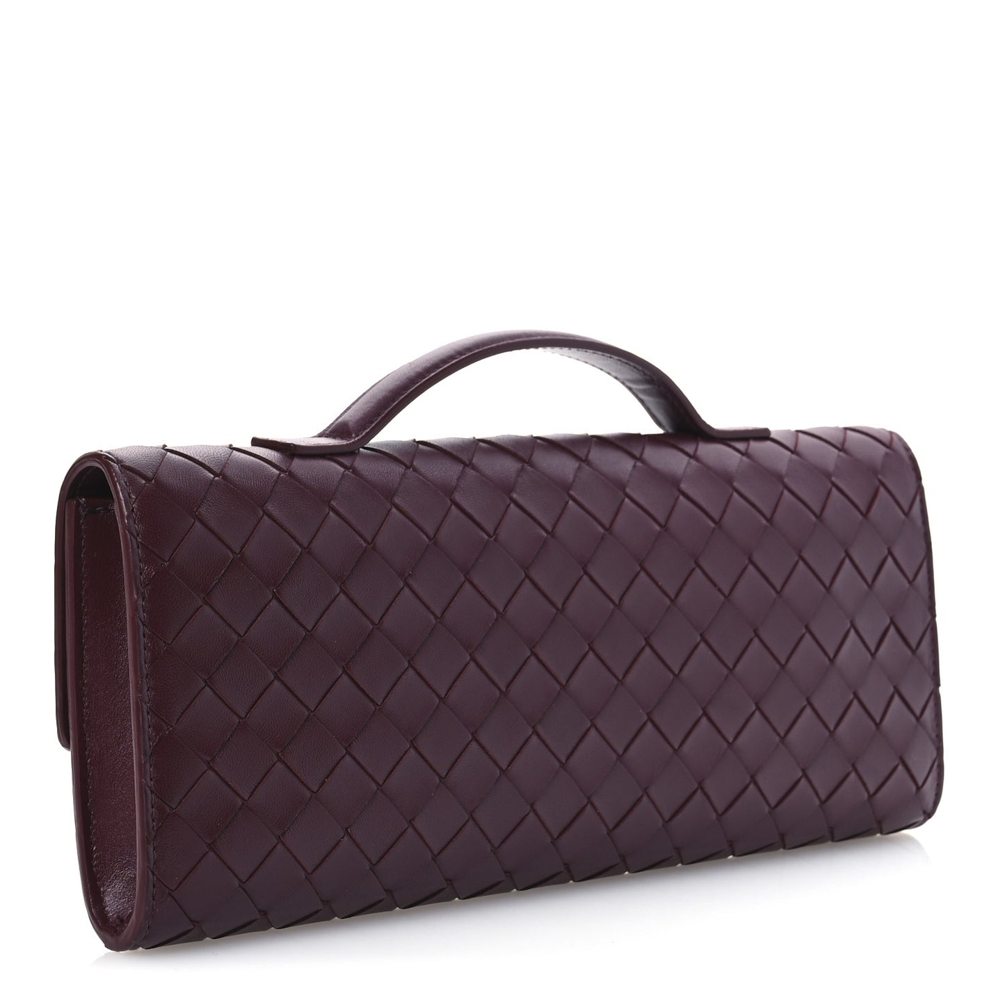 Nappa Intrecciato Long Andiamo Top Handle Clutch Barolo