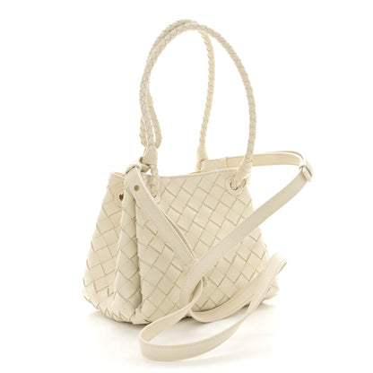 Bottega Veneta Nappa Intrecciato Small Parachute Shoulder Bag Sea Salt 3 of 10
