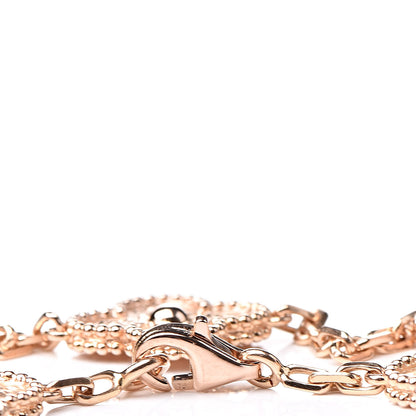 Van Cleef & Arpels 18K Rose Gold 5 Motifs Vintage Alhambra Bracelet 5 of 7