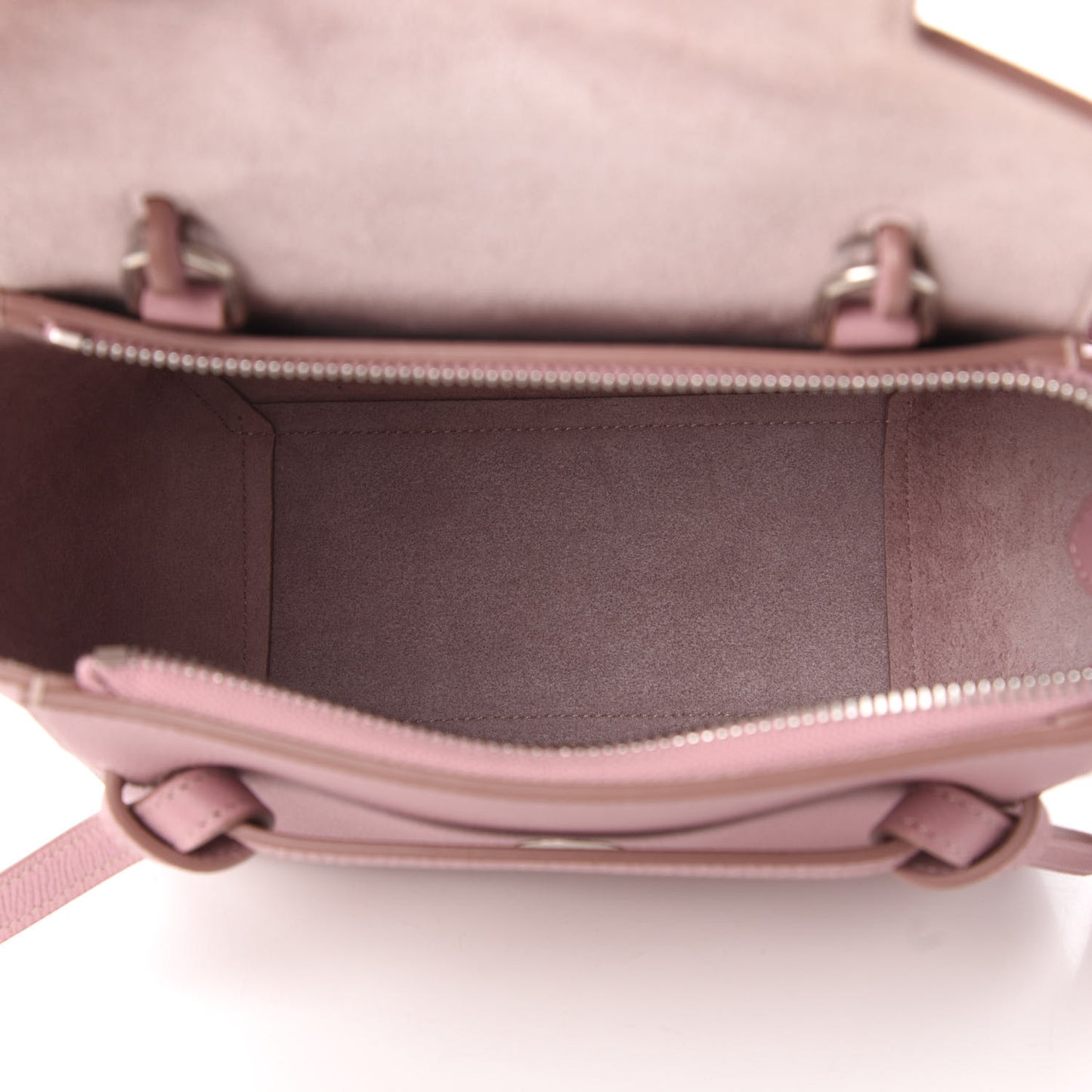 Grained Calfskin Nano Belt Bag Antique Rose