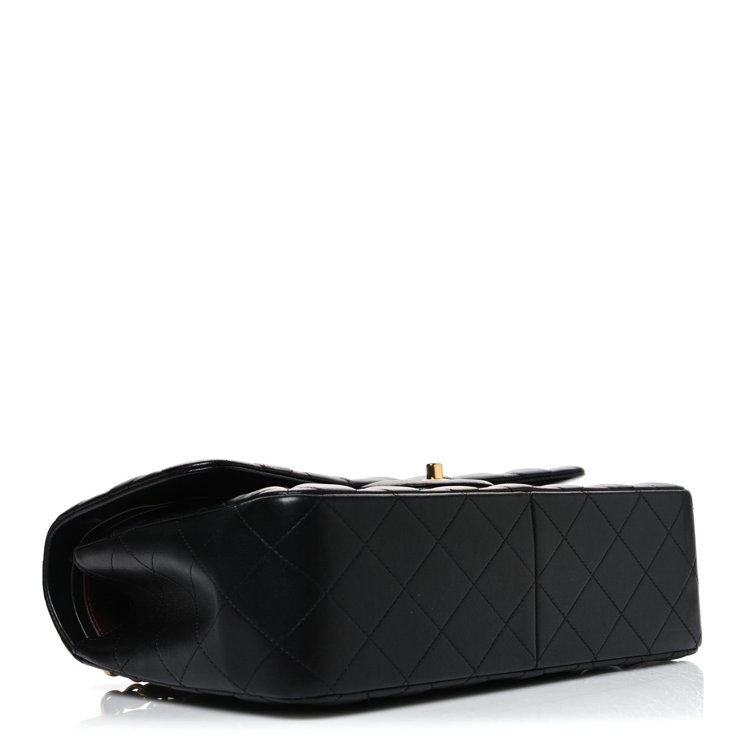 Chanel Lambskin Quilted Jumbo Double Flap Black 4 of 10