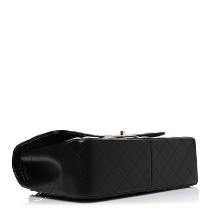 Chanel Lambskin Quilted Jumbo Double Flap Black 4 of 10