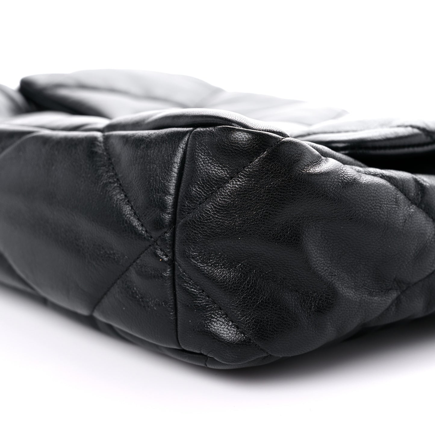 Goatskin Quilted Large Chanel 19 Flap Black
