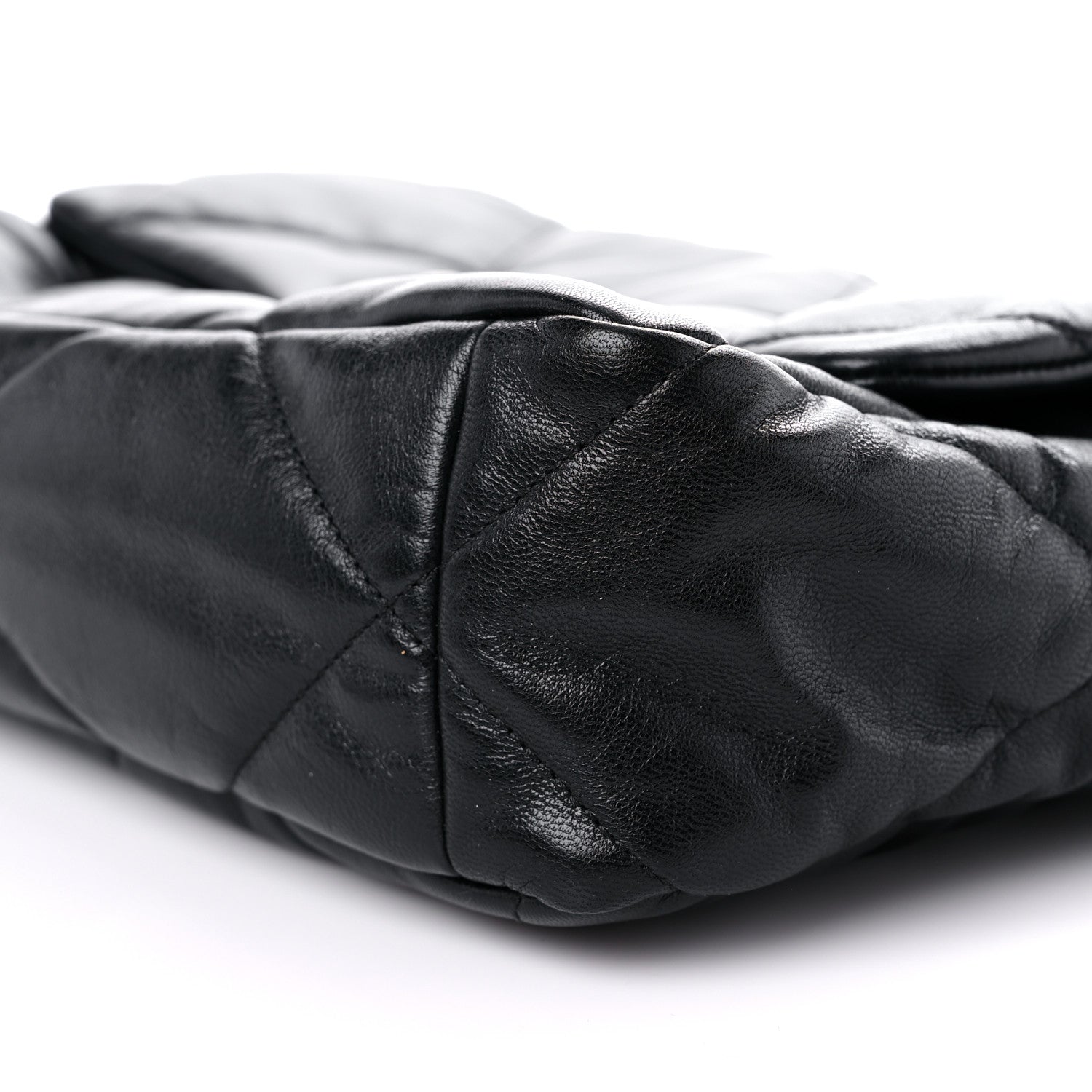 Chanel Goatskin Quilted Large Chanel 19 Flap Black 9 of 10