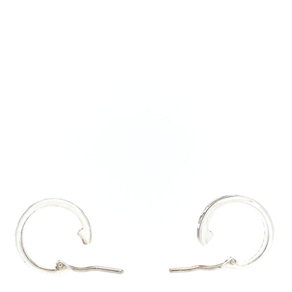 Tiffany Sterling Silver Small Atlas Hoop Earrings 3 of 6