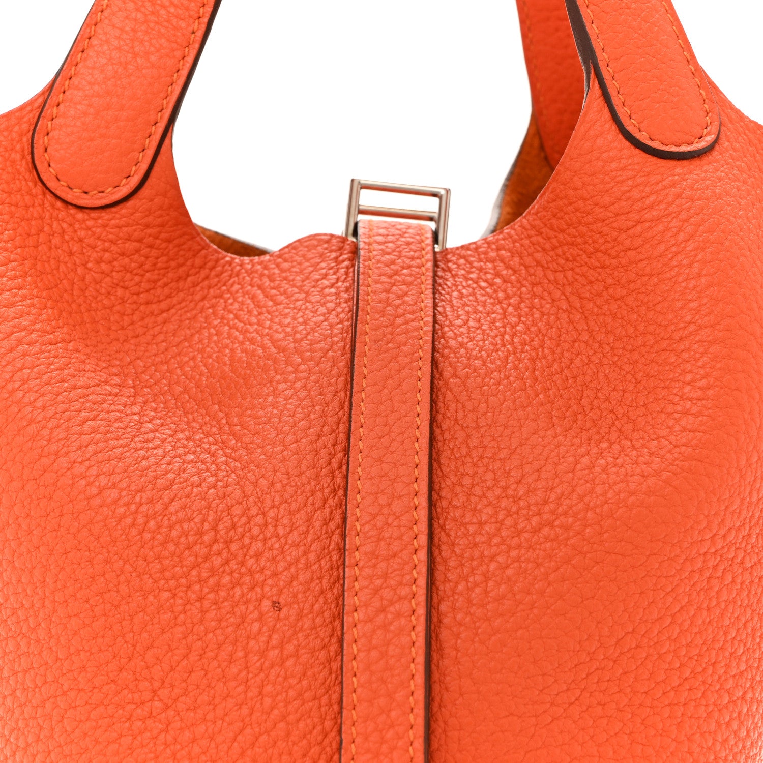 Hermes Taurillon Clemence Picotin Lock 18 PM Feu 8 of 13