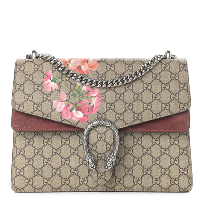 Gucci GG Supreme Monogram Blooms Medium Dionysus Shoulder Bag Beige Multicolor Dry Rose 1 of 19