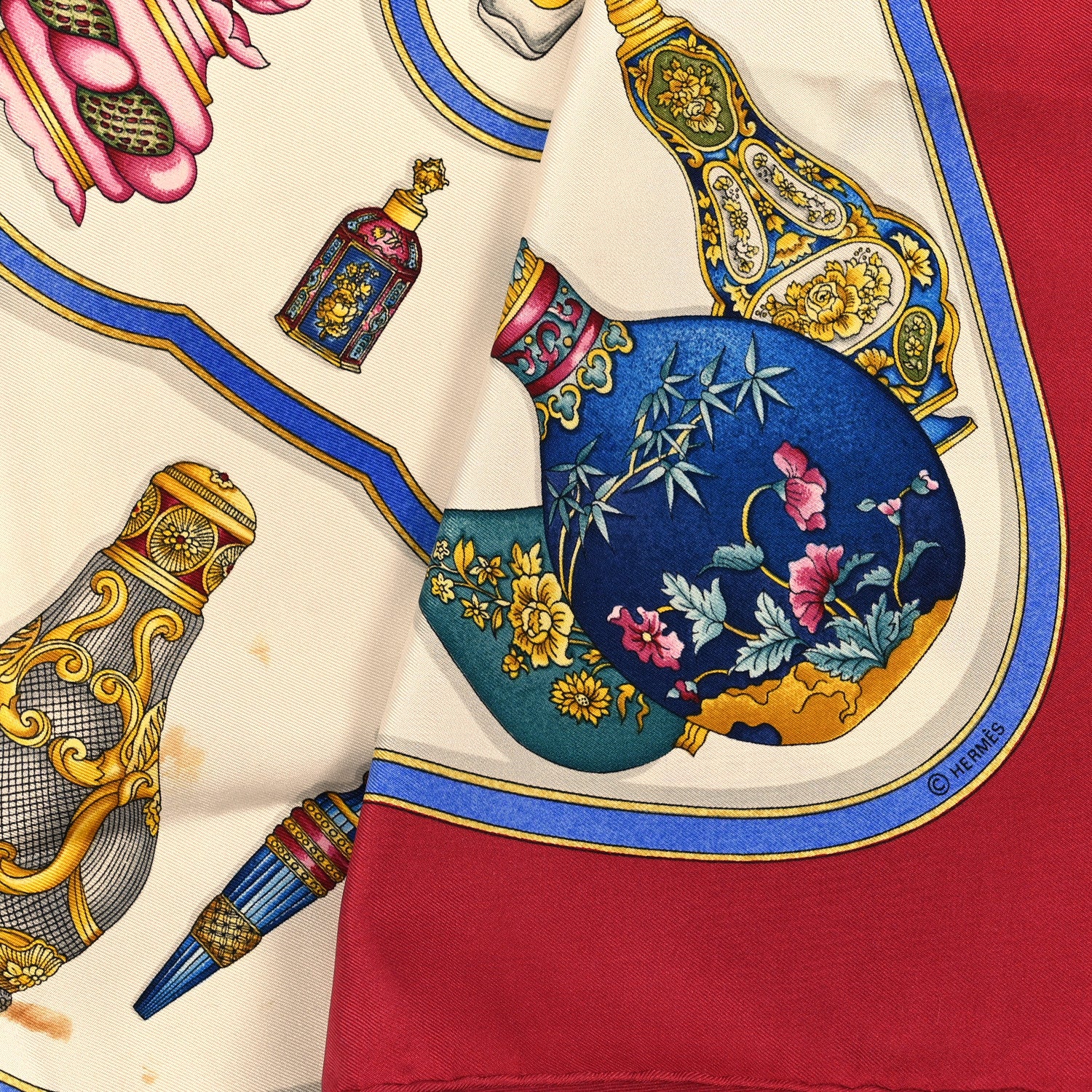 Hermes Silk Qu Importe Le Flacon Scarf 90 3 of 4