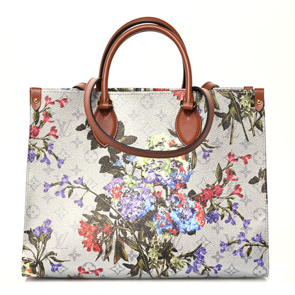 Louis Vuitton Metallic Monogram LV Garden OnTheGo MM Silver 1 of 9