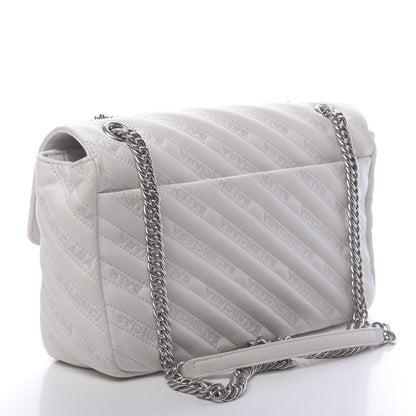 Balenciaga Calfskin Logo Matelasse M BB Chain Shoulder Bag Blanc Neige 3 of 11