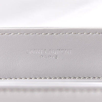 Saint Laurent Calfskin Y Quilted Monogram Toy Loulou Satchel Granite 8 of 11