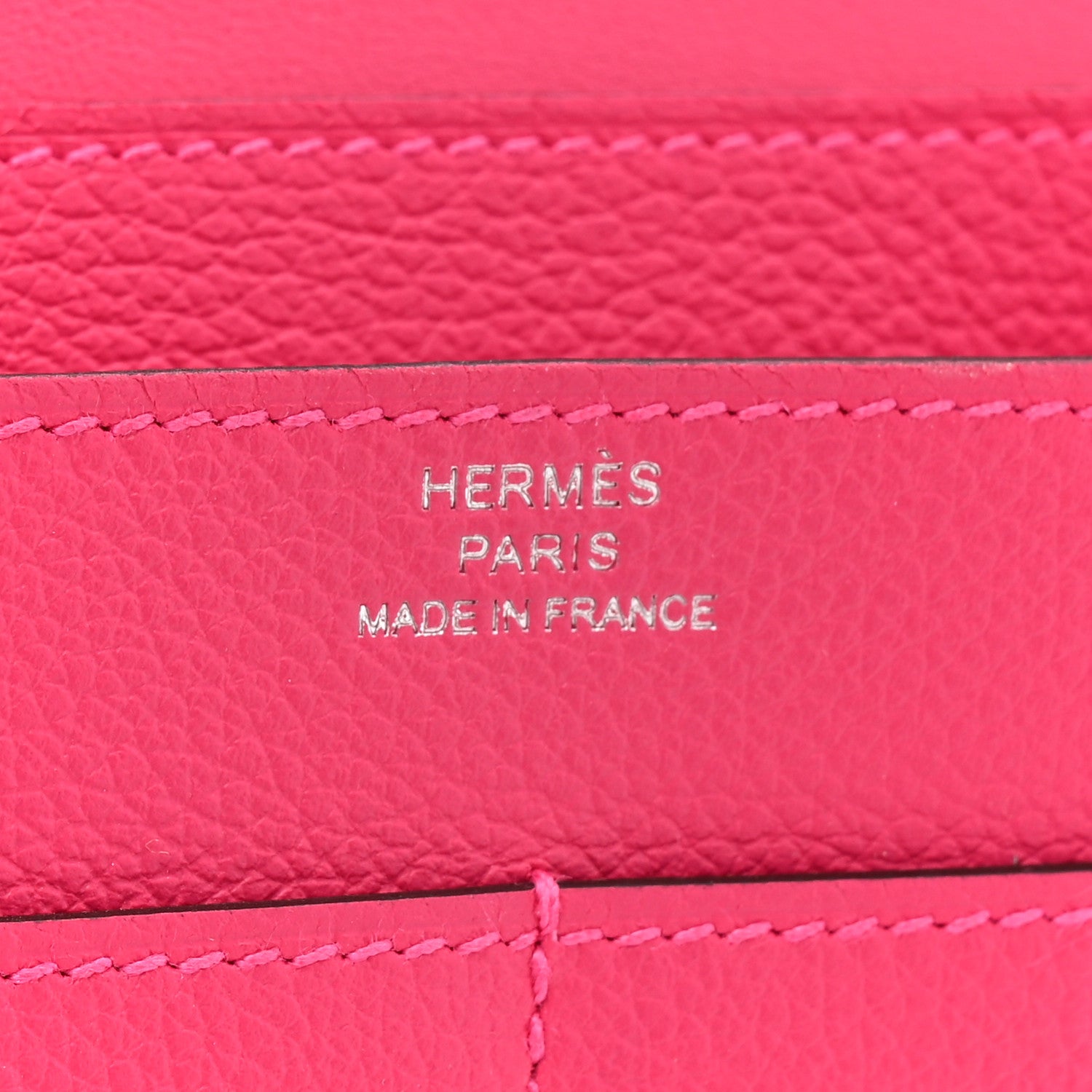 Hermes Evercolor Laque Dogon Duo Wallet Rose Mexico 8 of 11