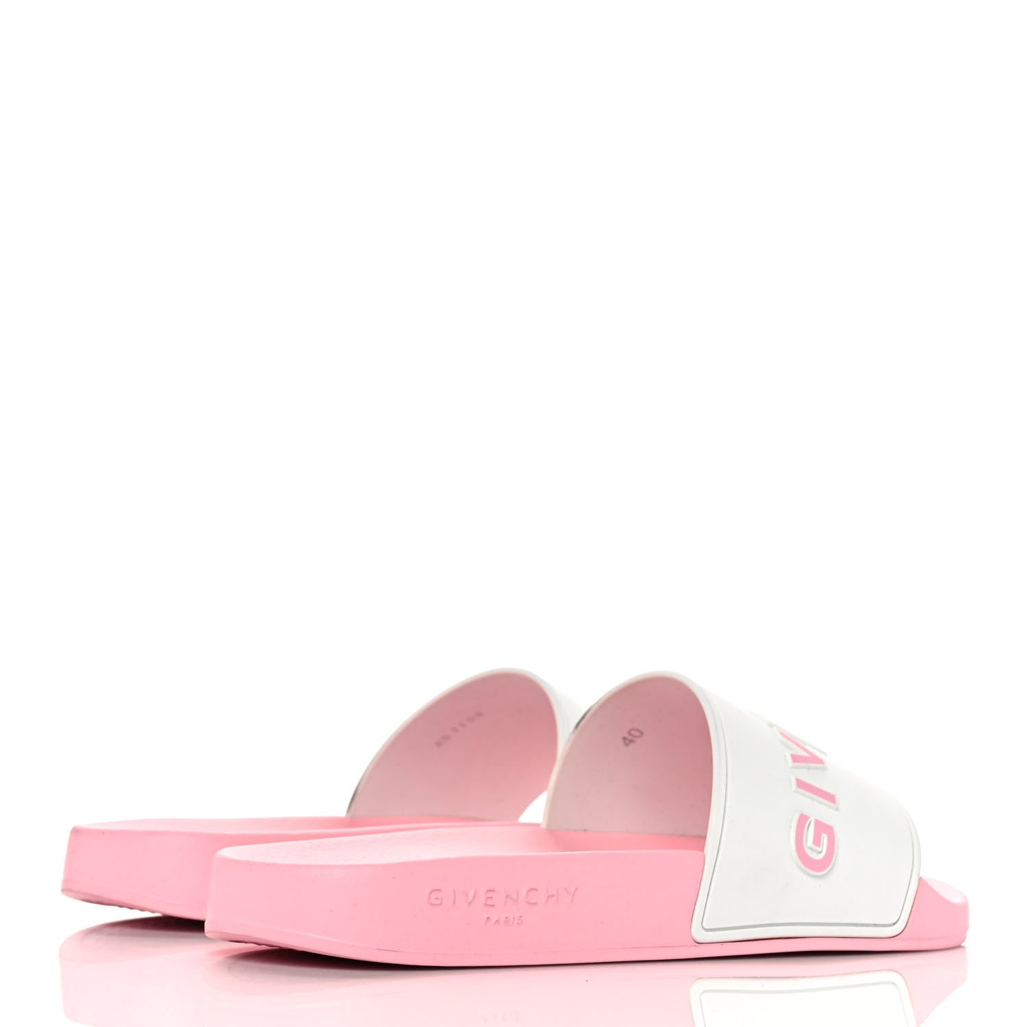Givenchy Rubber Logo Pool Slide Sandals 40 Candy Pink 4 of 9