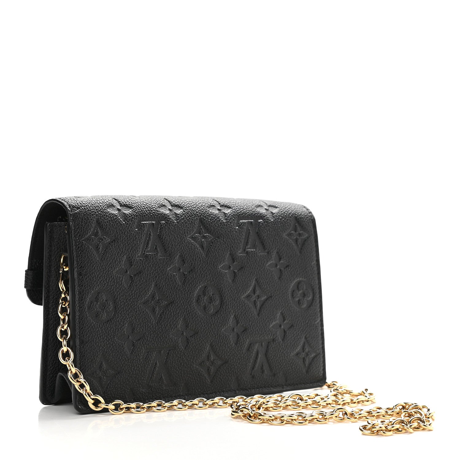 Louis Vuitton Empreinte Vavin Chain Wallet Black 2 of 7