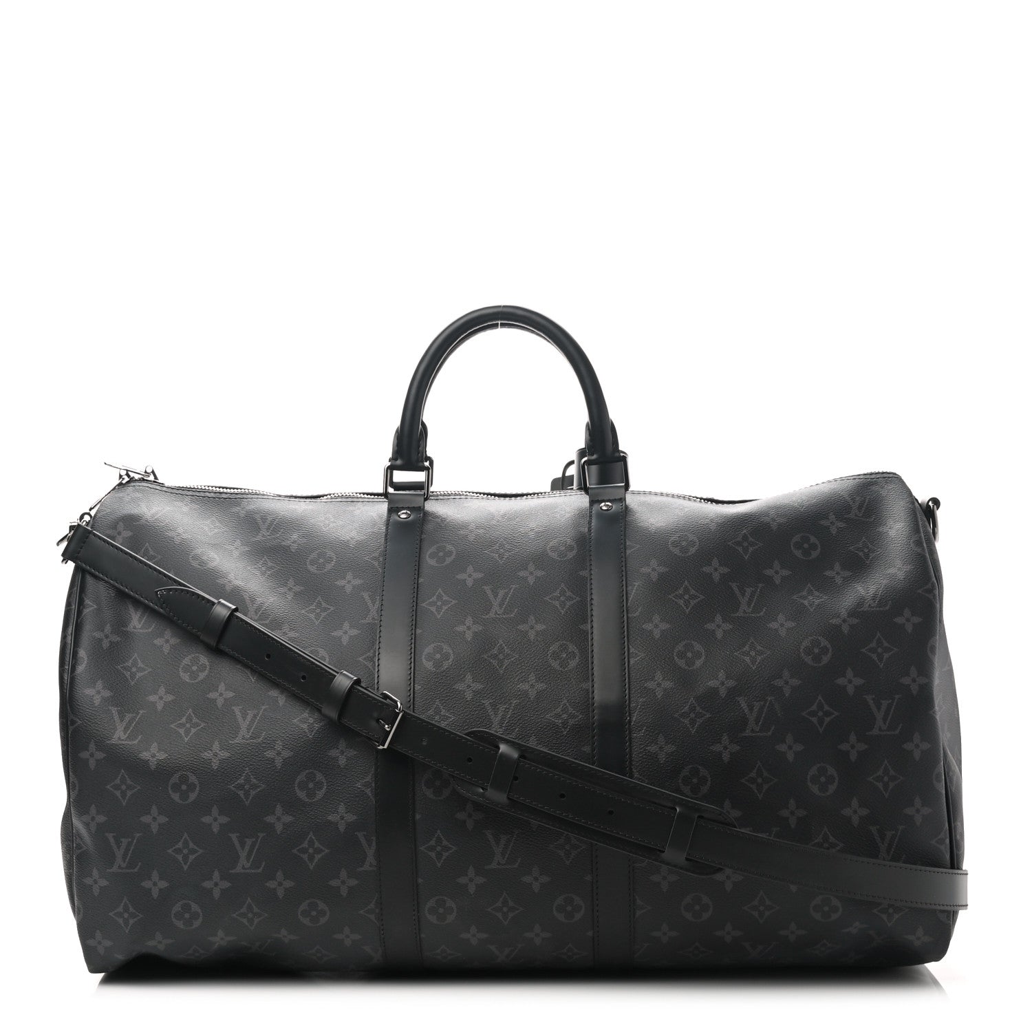 Louis Vuitton Monogram Eclipse Keepall Bandouliere 55 1 of 12