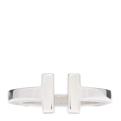 Tiffany Sterling Silver T Square Ring 50 5.5 1 of 5