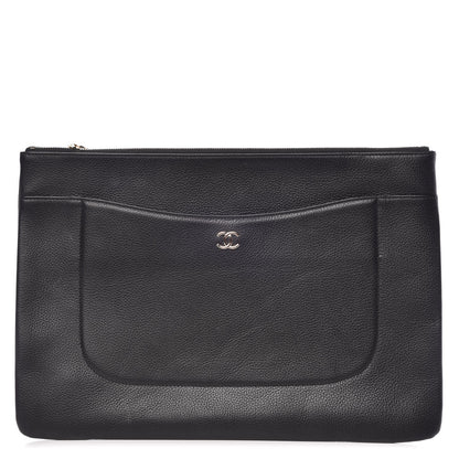 Chanel Grained Calfskin Large Neo Executive Cosmetic Case Black 1 of 10