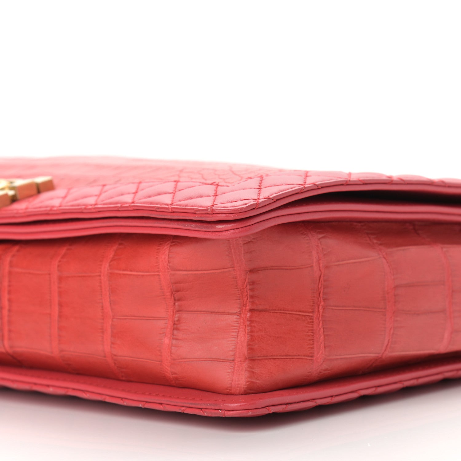 Chanel Alligator Large Boy Reverso Flap Red 10 of 10