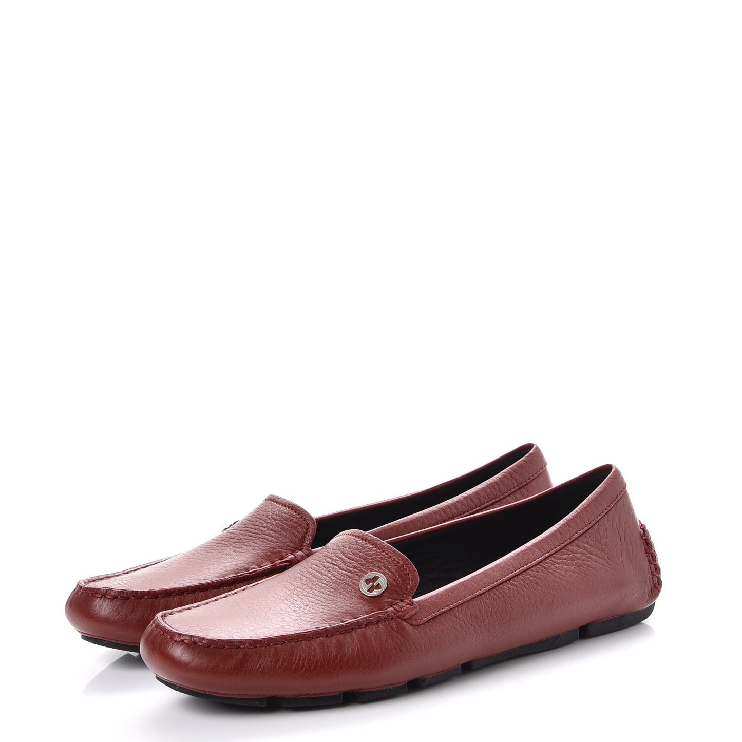 Cellarius Soft Interlocking G Driver Loafers 40 Deep Carminio