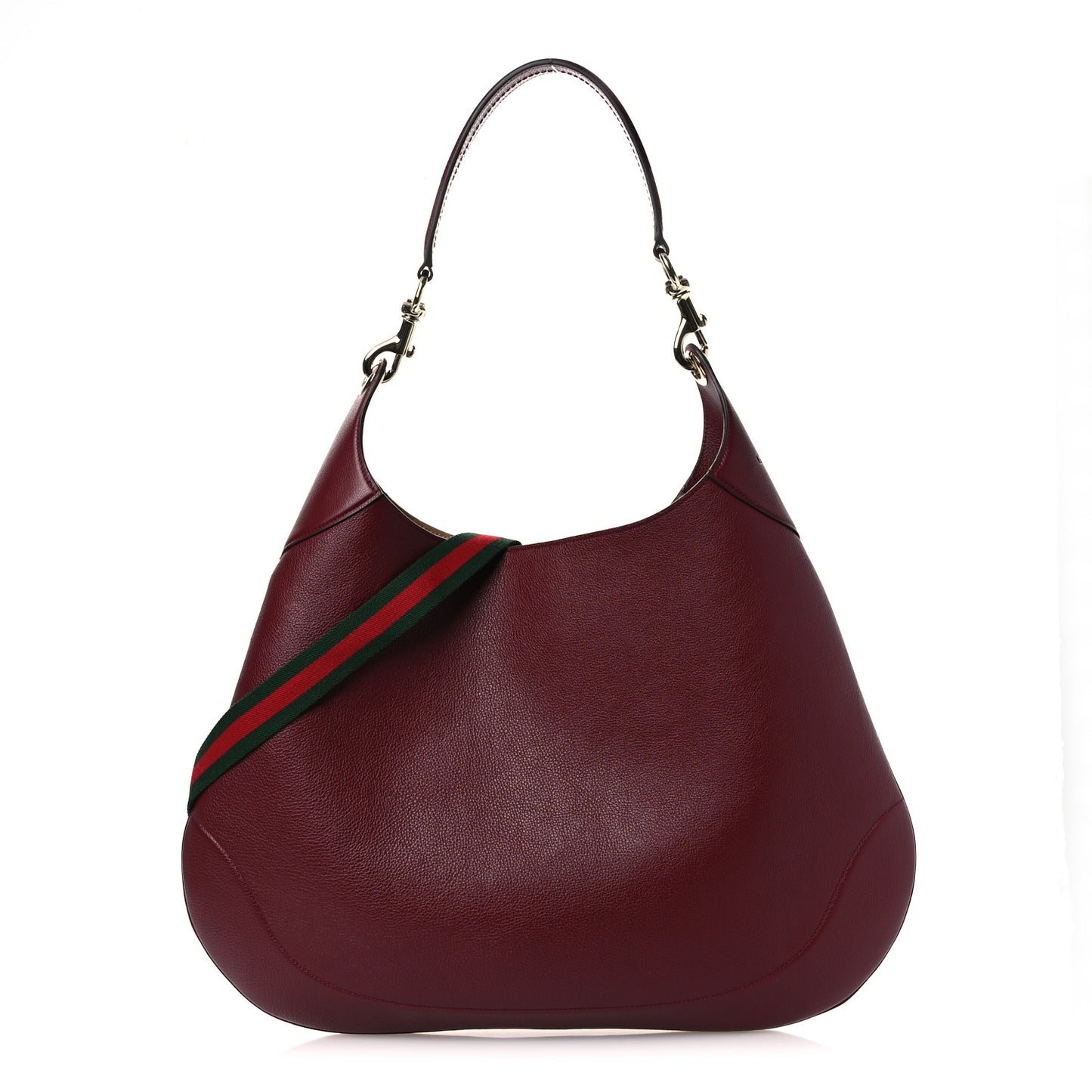 Soft Grained Calfskin Maxi B Hobo Rosso