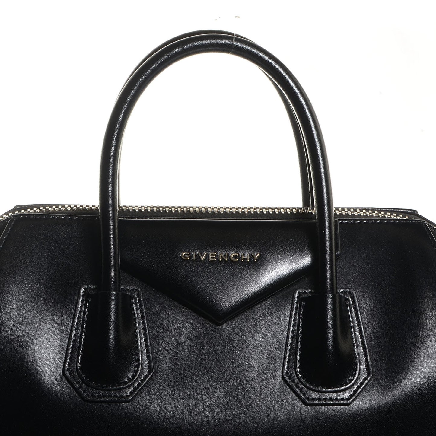 Shiny Lord Calfskin Medium Antigona Black