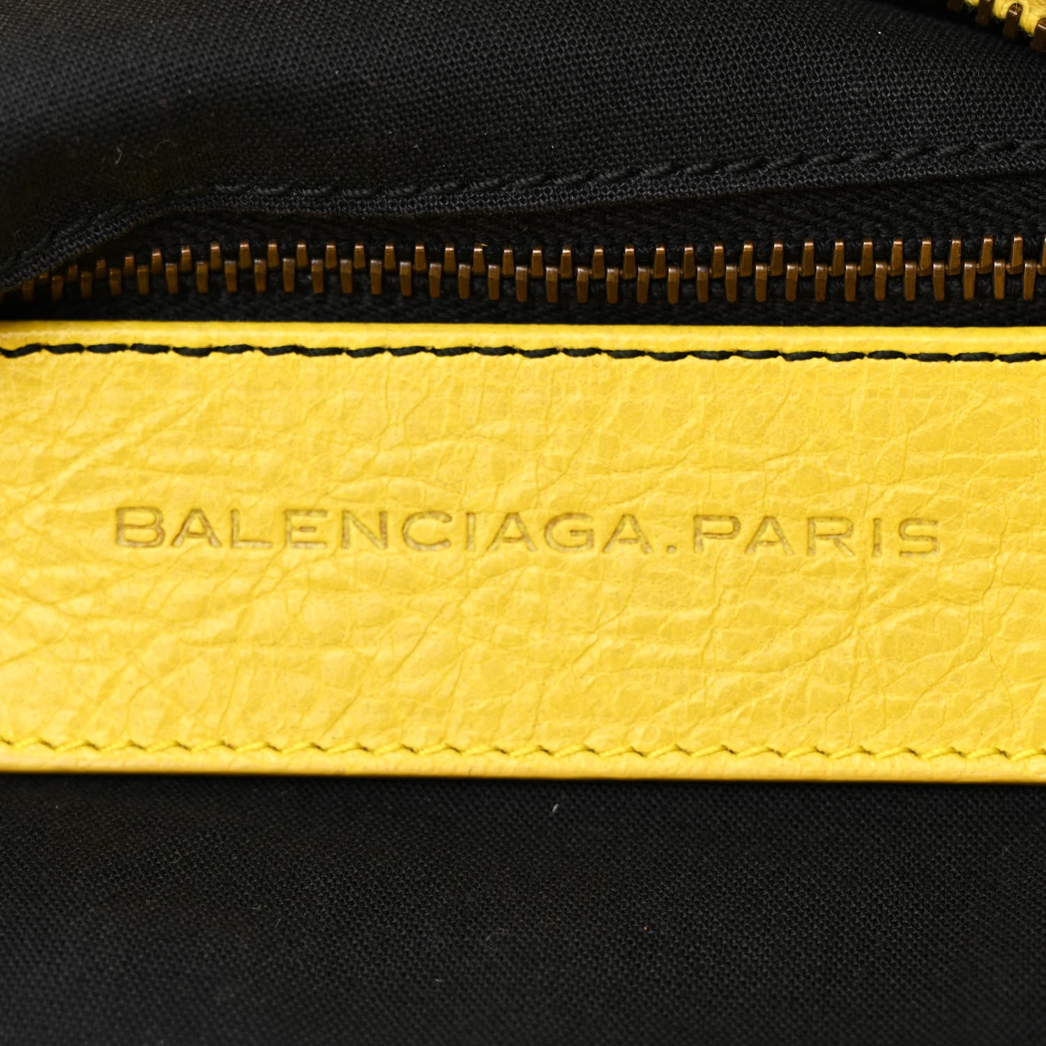 Balenciaga Agneau Classic Hardware Town Curry 7 of 12