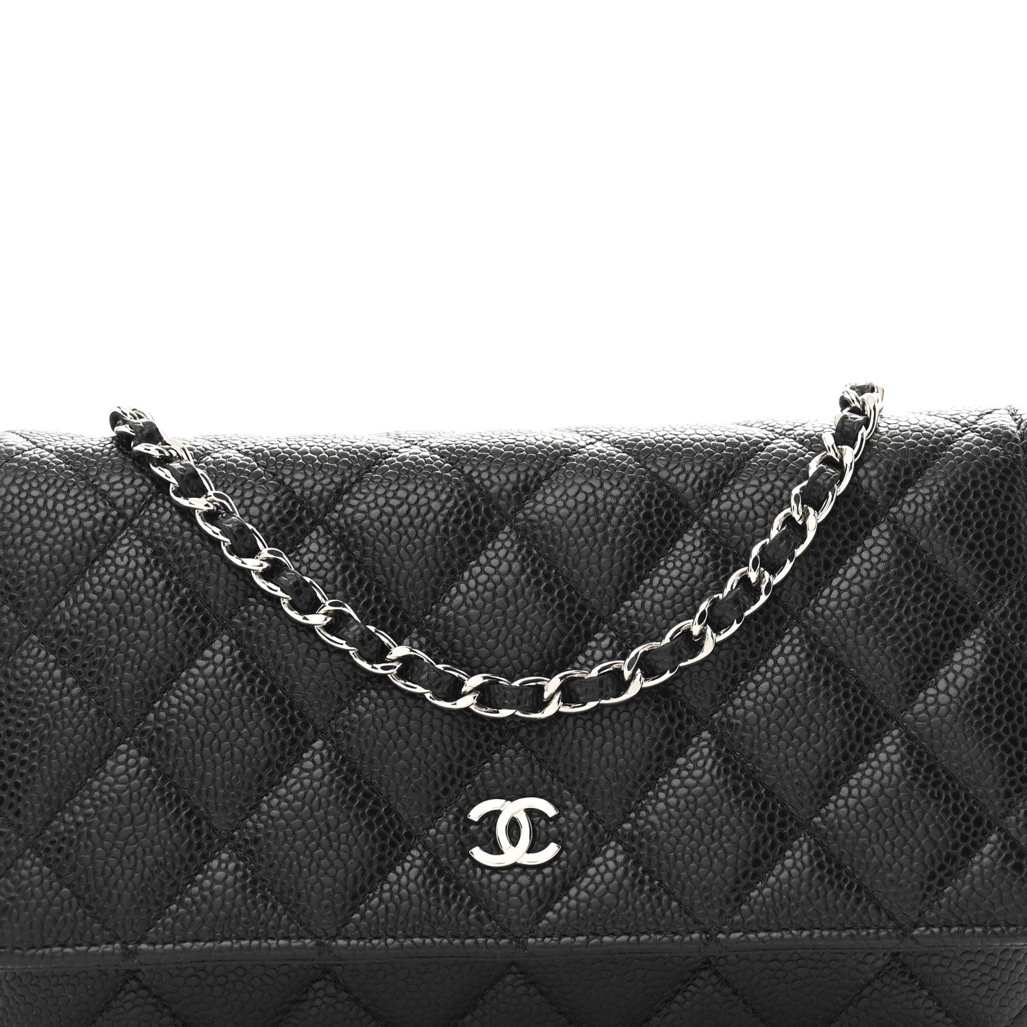Chanel Caviar Quilted Wallet on Chain WOC Black 9 of 12