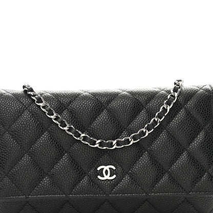 Chanel Caviar Quilted Wallet on Chain WOC Black 9 of 12