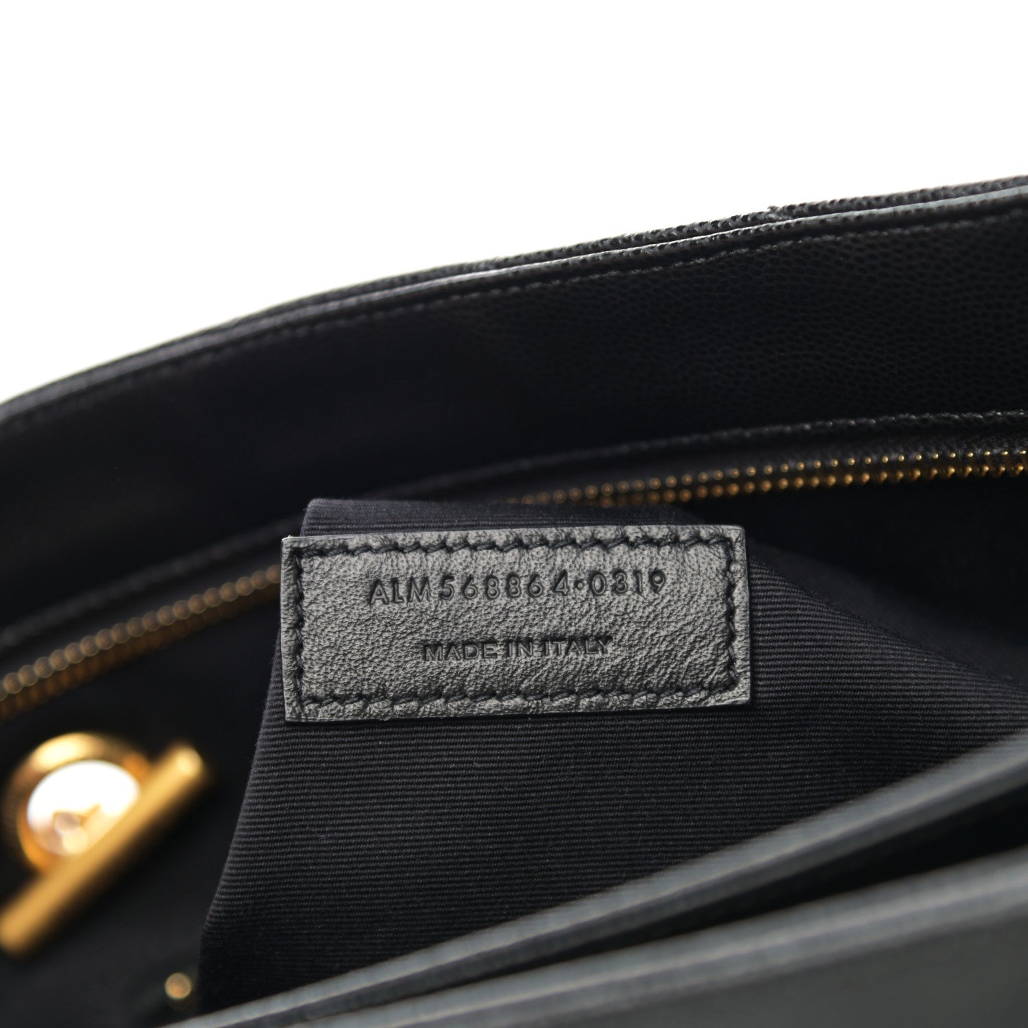Saint Laurent Grain De Poudre Matelasse Chevron Medium Tribeca Shopping Bag Black 8 of 11