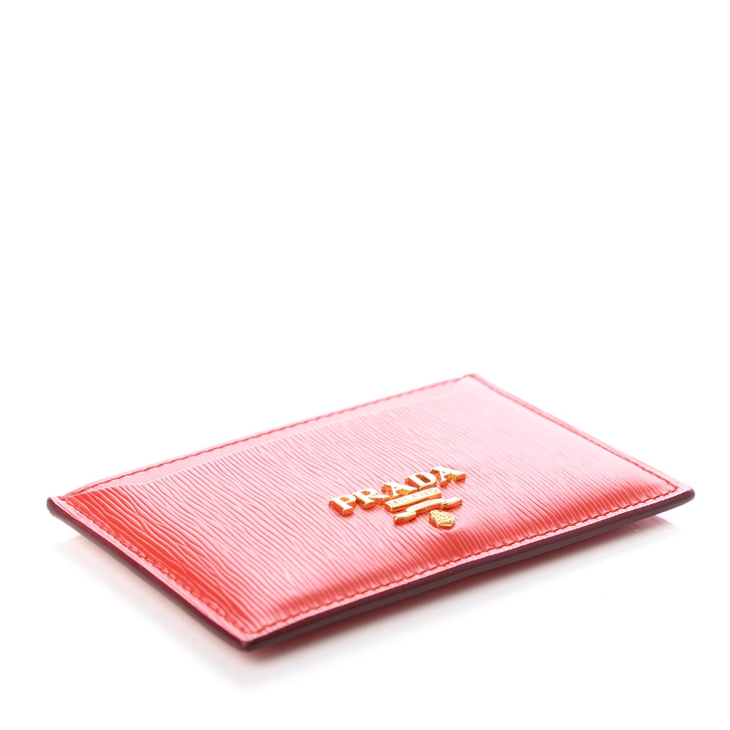 Prada Vitello Move Metal Card Case Lacca 4 of 7
