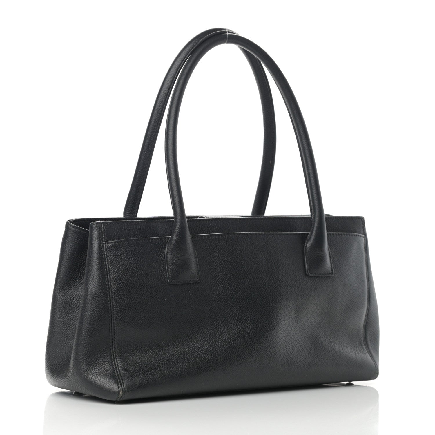 Chanel Calfskin Small Cerf Executive Shopper Tote Black 3 of 18