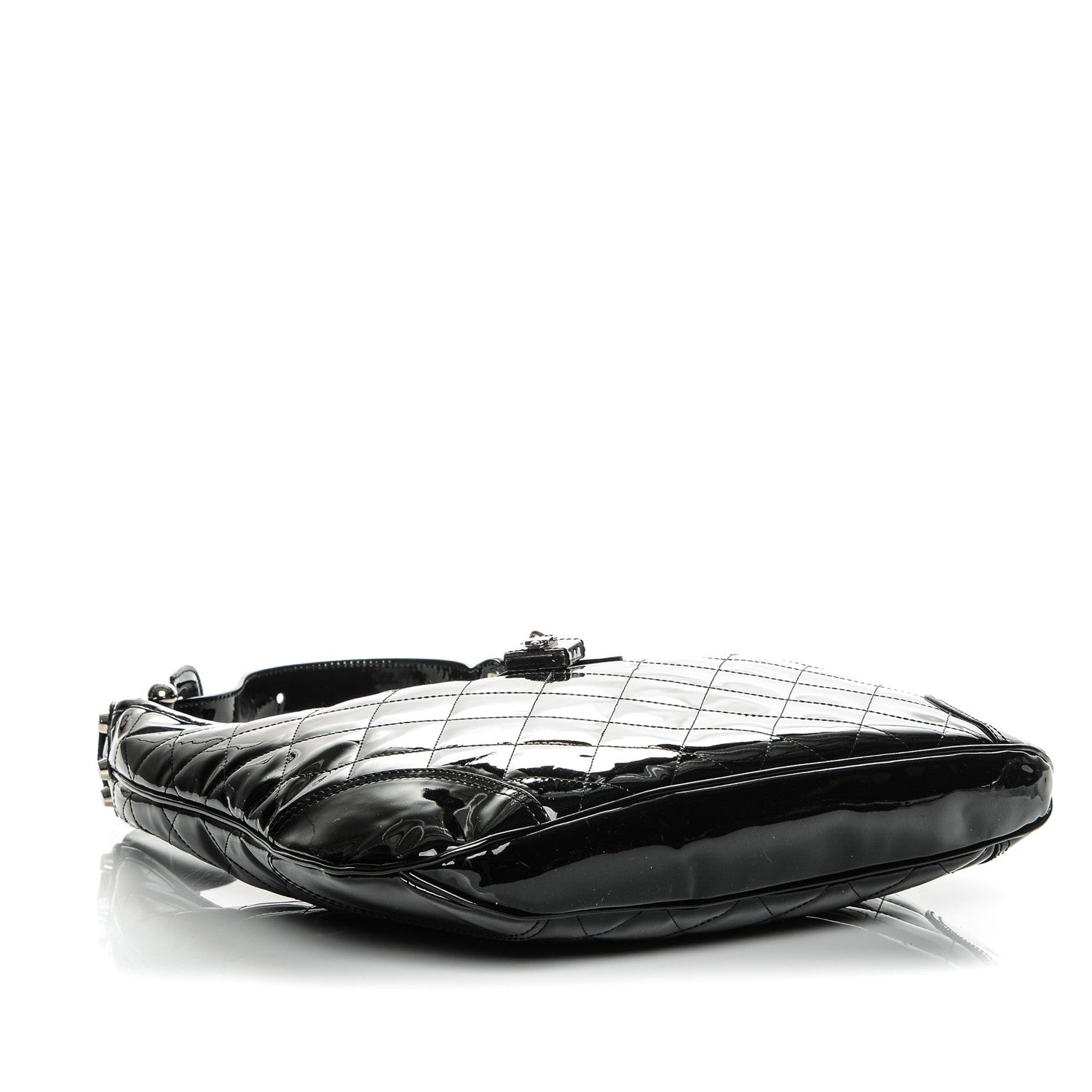 Burberry Patent Quilted Brook Hobo Black 4 of 7