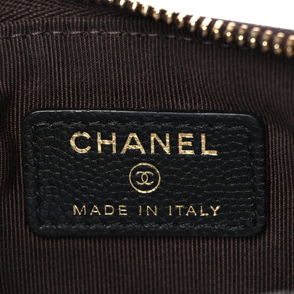 Chanel Caviar Quilted Small Cosmetic Case Black 6 of 8