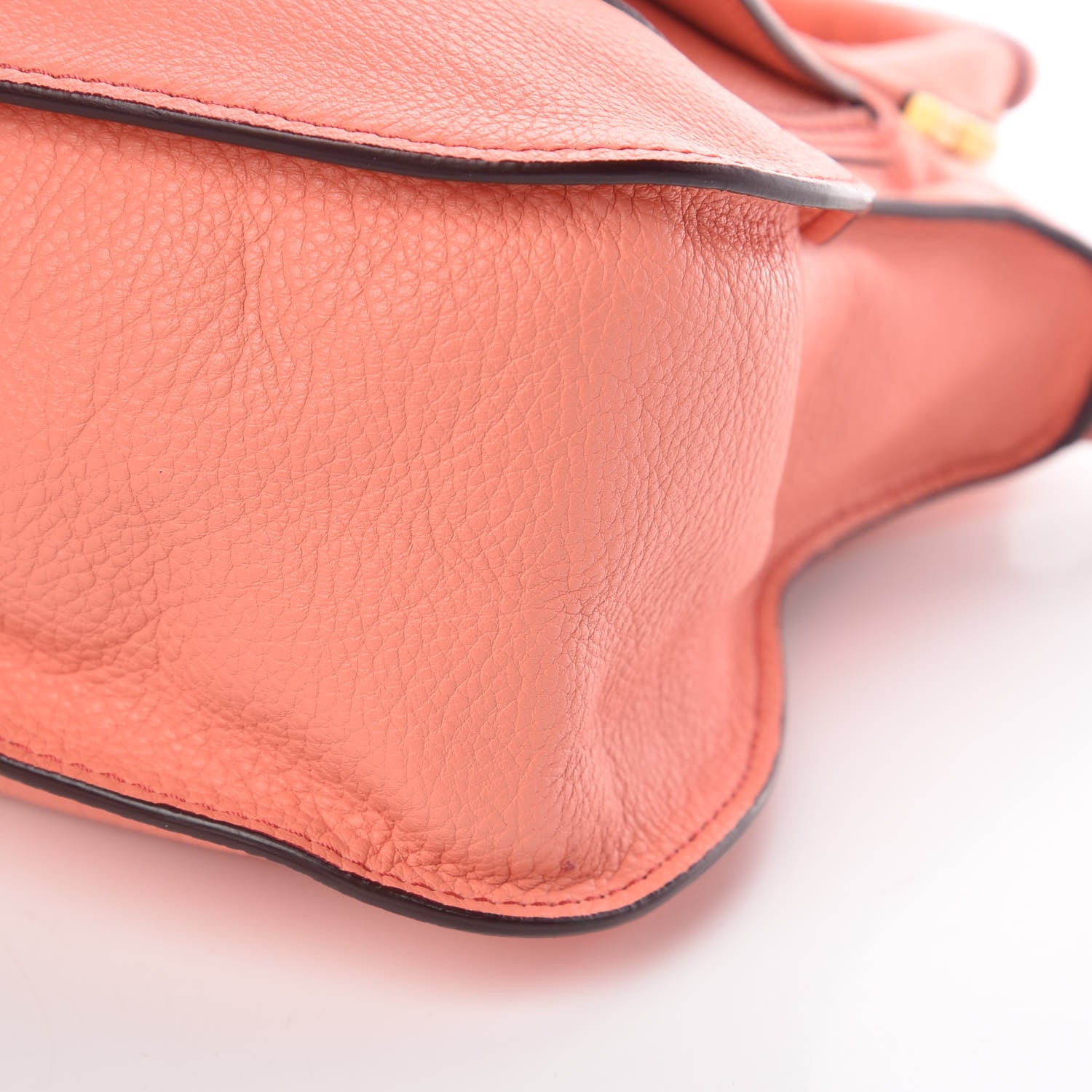 Chloe Calfskin Medium Marcie Satchel Coral 11 of 11