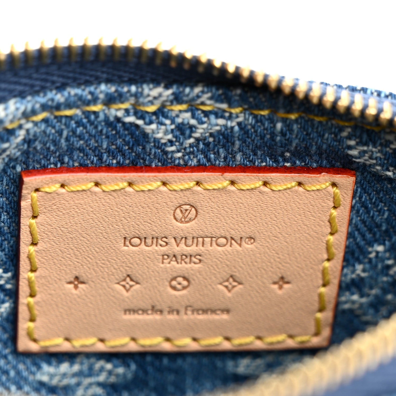 Louis Vuitton Monogram Denim Key Pouch Denim Blue 1888472